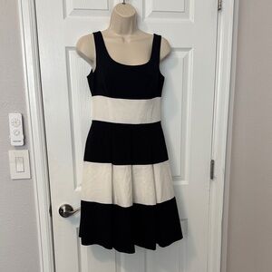 Lauren by Ralph Lauren black-and-white stripe dress